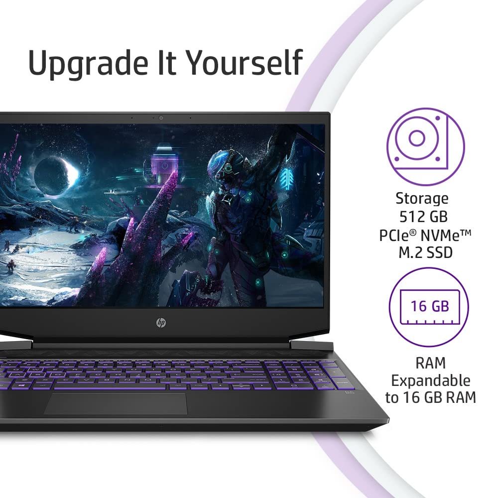 hp 15.6 r5 4600h gaming laptop 8gb 512gb